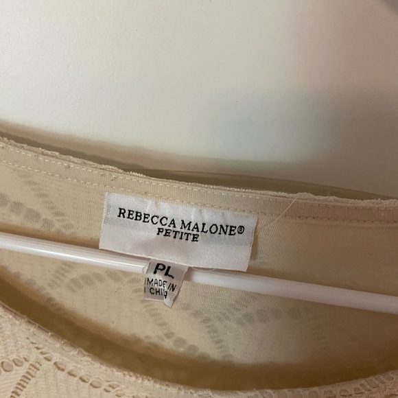 Rebecca Malone Top, Petite Large - Picture 3 of 4